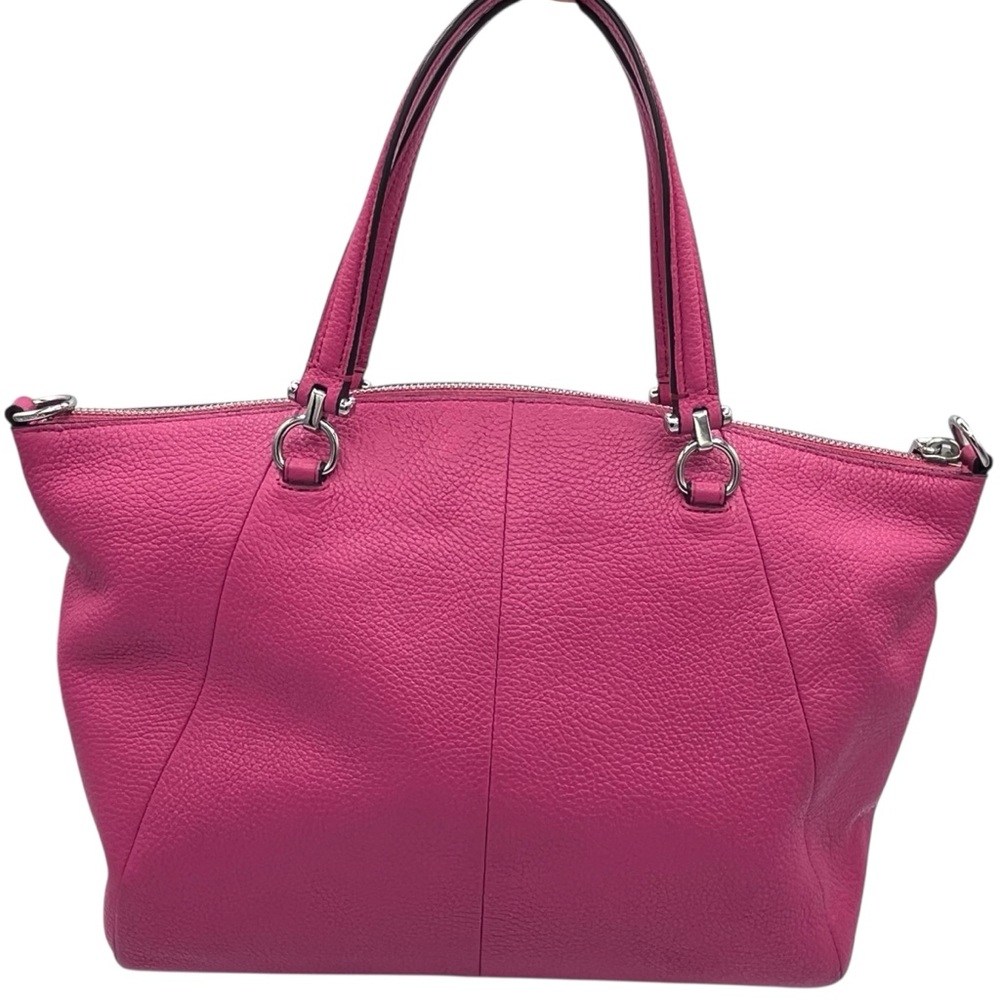 Coach Prairie Fuchsia Barbie Hot Pink Crossbody Top Handle Satchel Bag Purse - Picture 2 of 10